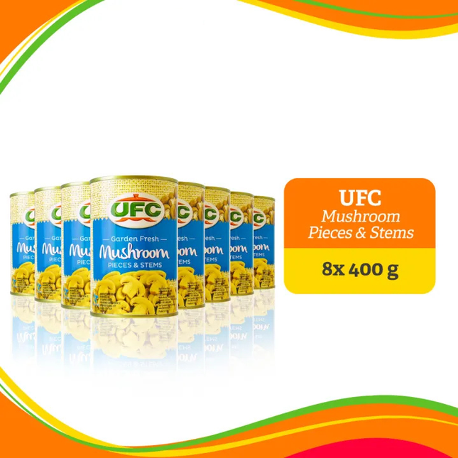 UFC Pieces & Stems Mushrooms 400 g Bundle of 8