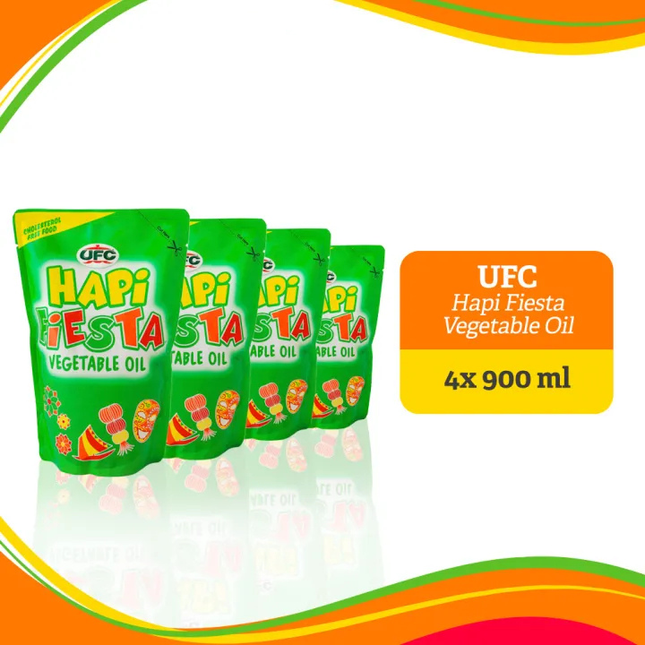 UFC Hapi Fiesta Vegetable Oil 900ml SUP Bundle of 4