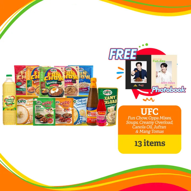 UFC, Golden Fiesta, Mang Tomas and Jufran Bundle with FREE Kim Seon Ho Photobook