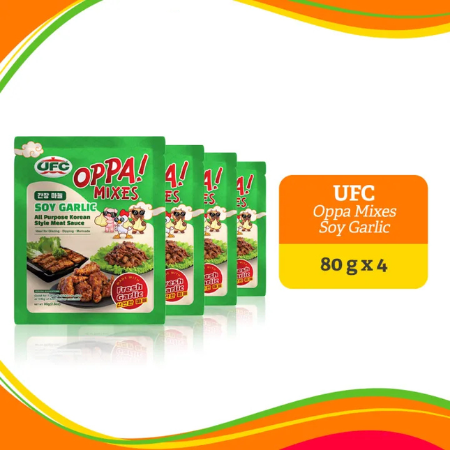 UFC Oppa Mixes Soy Garlic 80g Bundle of 4