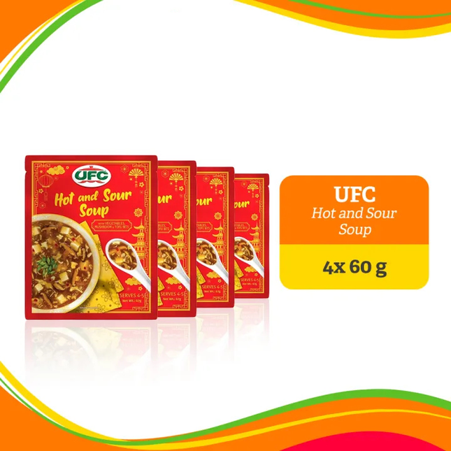 UFC Hot and Sour Soup 67g Bundle of 4