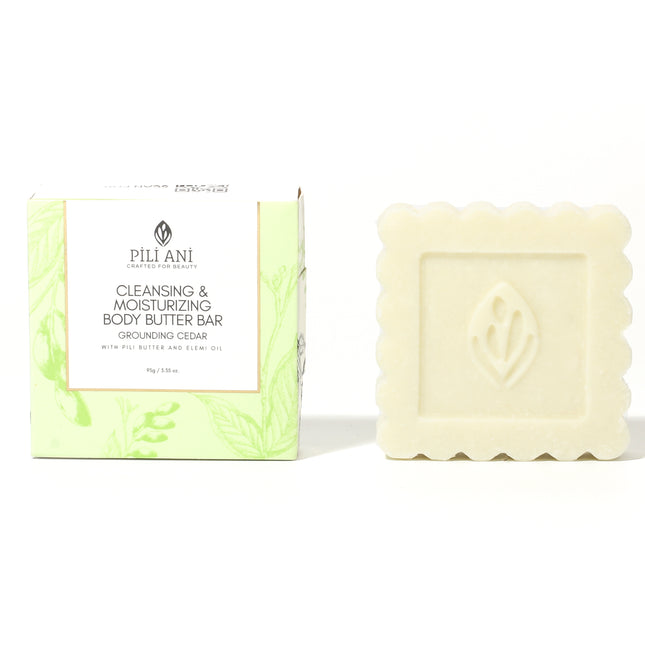 Cleansing & Moisturizing Body Butter Bar - Grounding Cedar