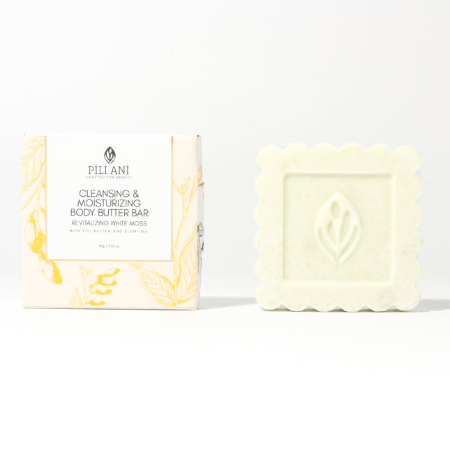Cleansing & Moisturizing Body Butter Bar - Revitalizing White Moss