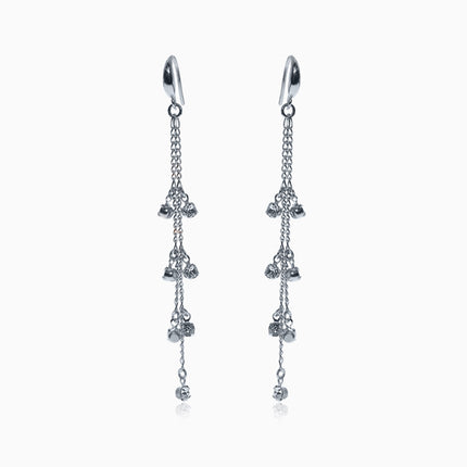 Rockdangles Silver Crystal Earrings - Crystal