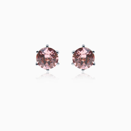 Tiffy Rounds M- Silver Crystal Earrings