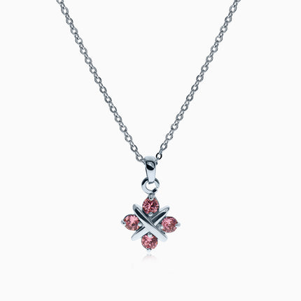 Lynna Silver Crystal Necklace