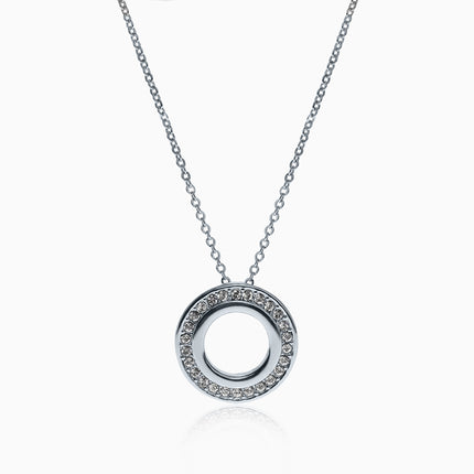 Ringtailess Silver Crystal Necklace -Crystal
