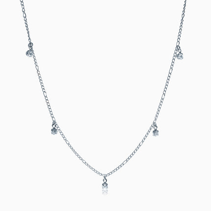 Rockfield Silver Crystal Necklace