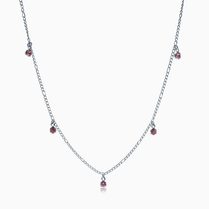 Rockfield Silver Crystal Necklace