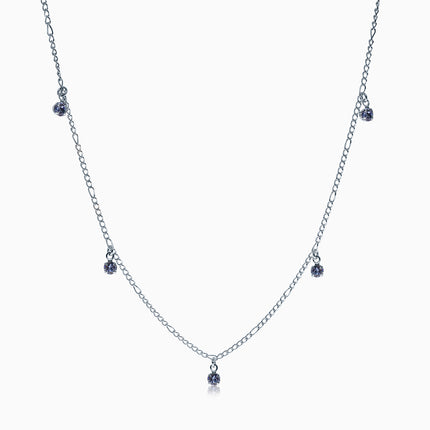 Rockfield Silver Crystal Necklace