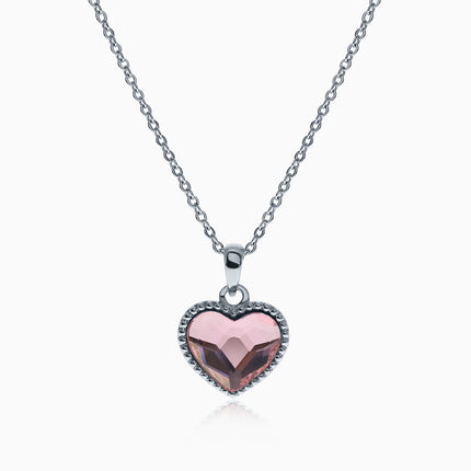Rope Prismheart Silver Crystal Necklace
