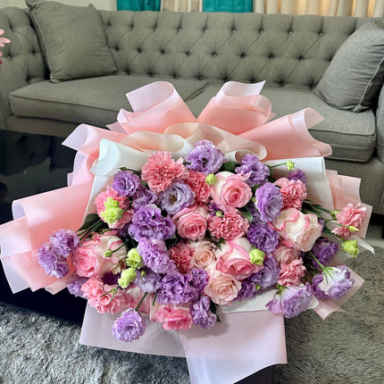 Pink and lavender flowers