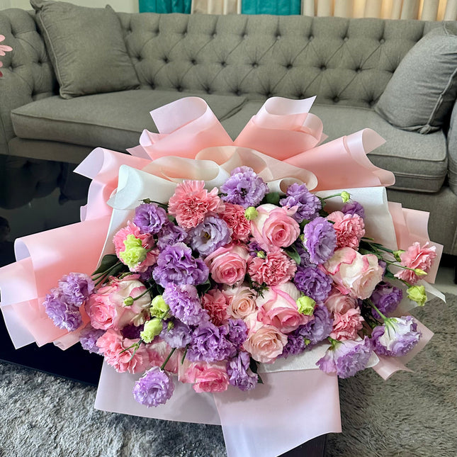 Pink and lavender flowers