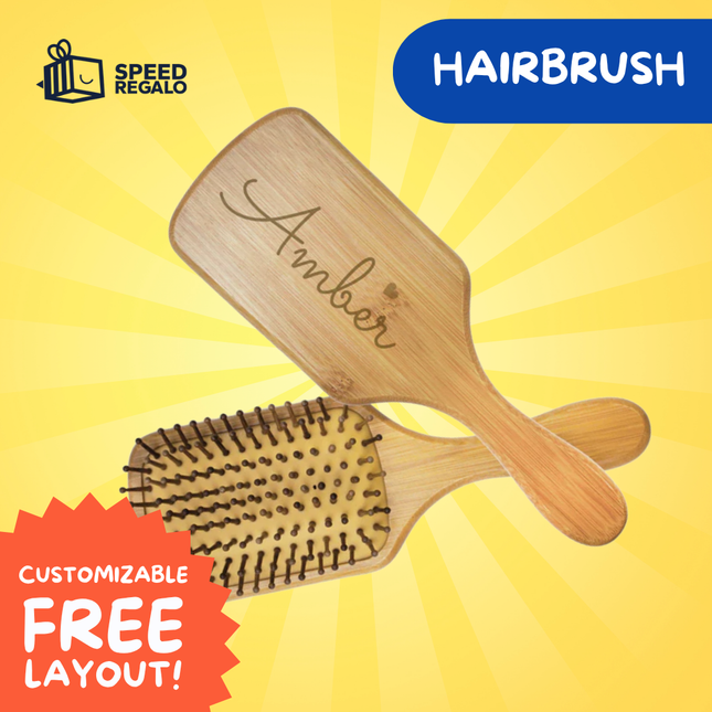 Personalized Bamboo Hairbrush