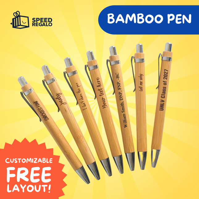 Personalized Bamboo Pen