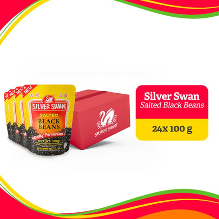 Silver Swan Salted Black Beans 100g Bundle of 24