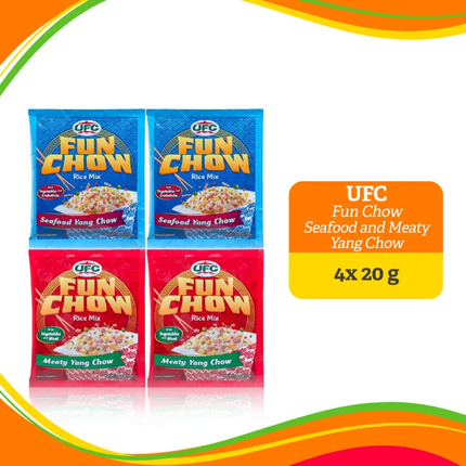 UFC Fun Chow Rice Mix Meaty and Seafood Yang Chow Bundle of 4