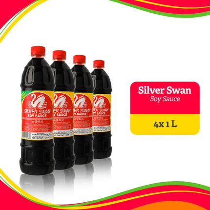 Silver Swan Soy Sauce 1 L Bundle of 4