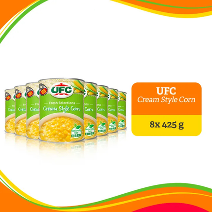 UFC Fresh Selections Cream Style Corn 425g Bundle of 8