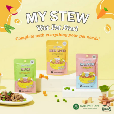 Natural Core My Stew Salmon, Beef Liver, Duck and Veggies Wet Food for Dogs 70 g