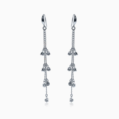 Rockdangles Silver Crystal Earrings - Crystal