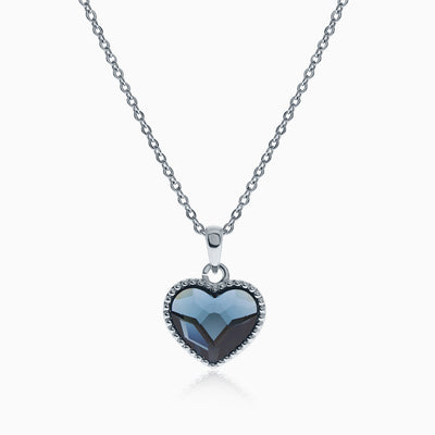 Rope Prismheart Silver Crystal Necklace
