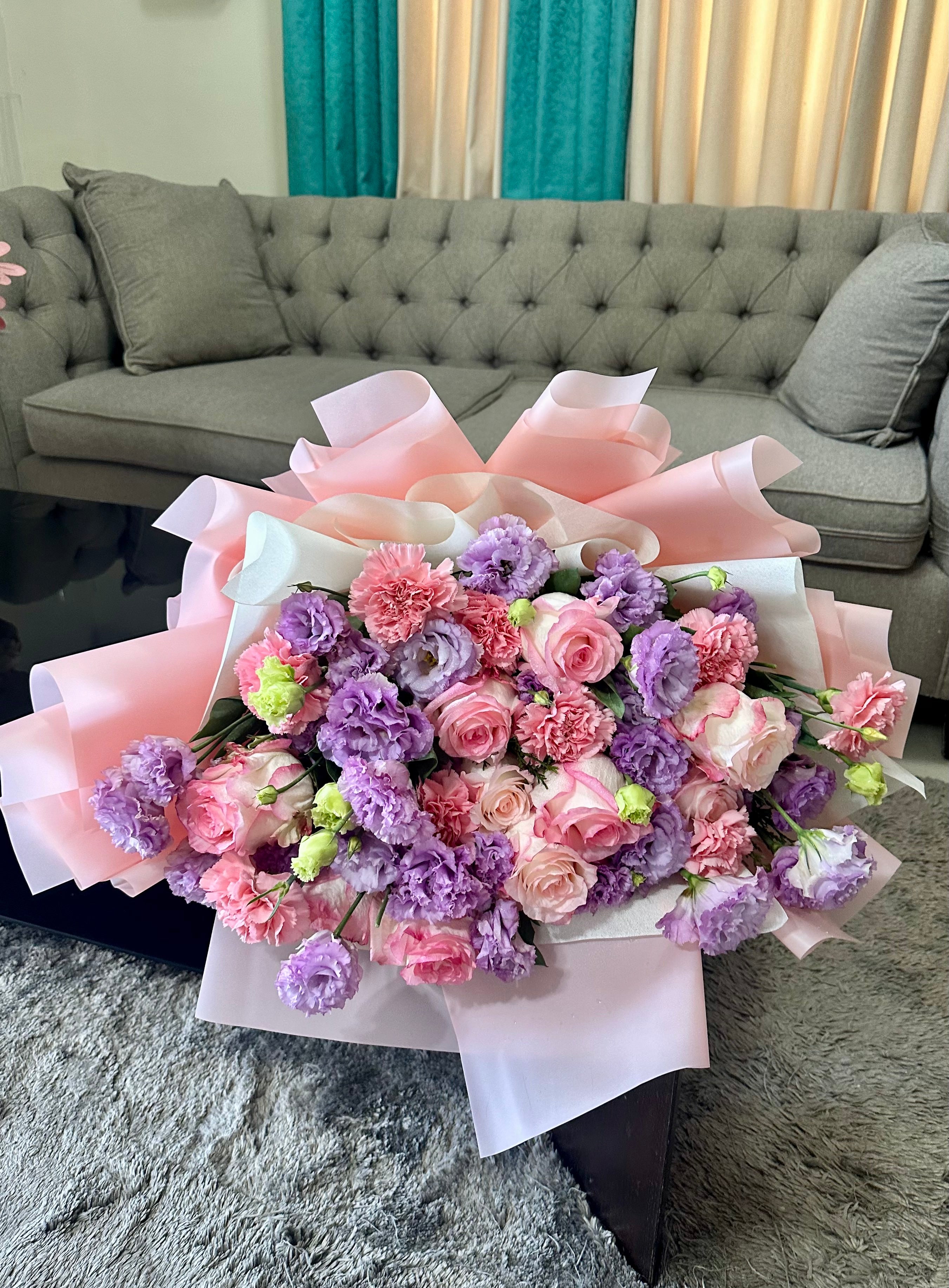 Pink and lavender flowers